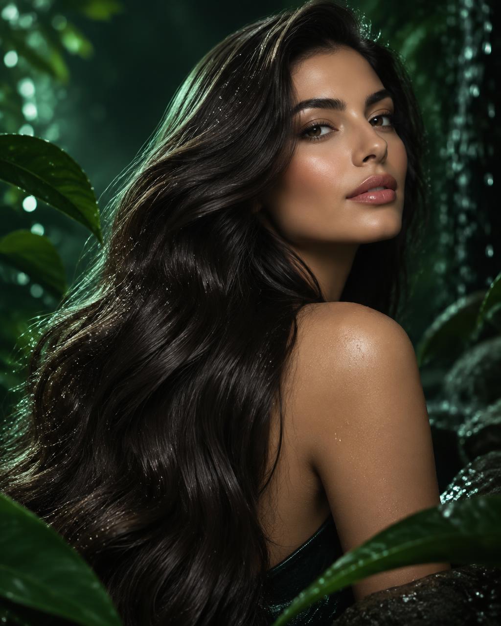Mujer con cabello sano, abundante y brillante — resultado del cuidado con Tónico Capital